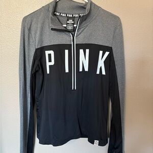 Victoria's Secret PINK Black and Gray Zip-Up